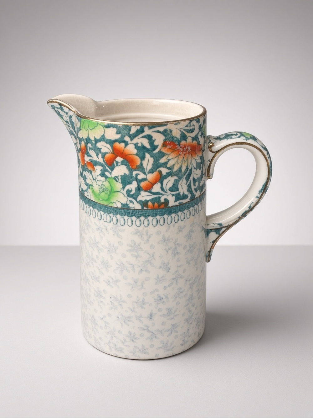 Vintage Royal Doulton Floral Pitcher Creamer Jug